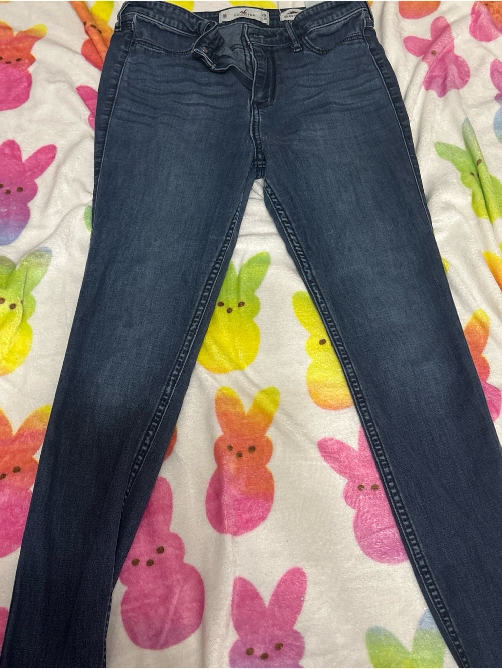 Hollister Women's Dark Blue Skinny Jeans